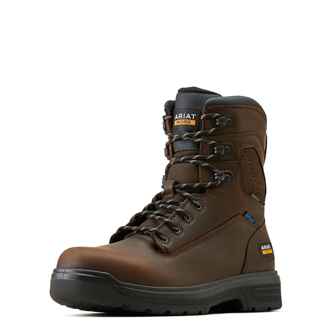 Turbo 8 inch Carbon-Toe Waterproof Work Boot Rich Brown