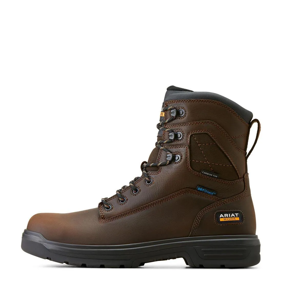 Turbo 8 inch Carbon-Toe Waterproof Work Boot Rich Brown