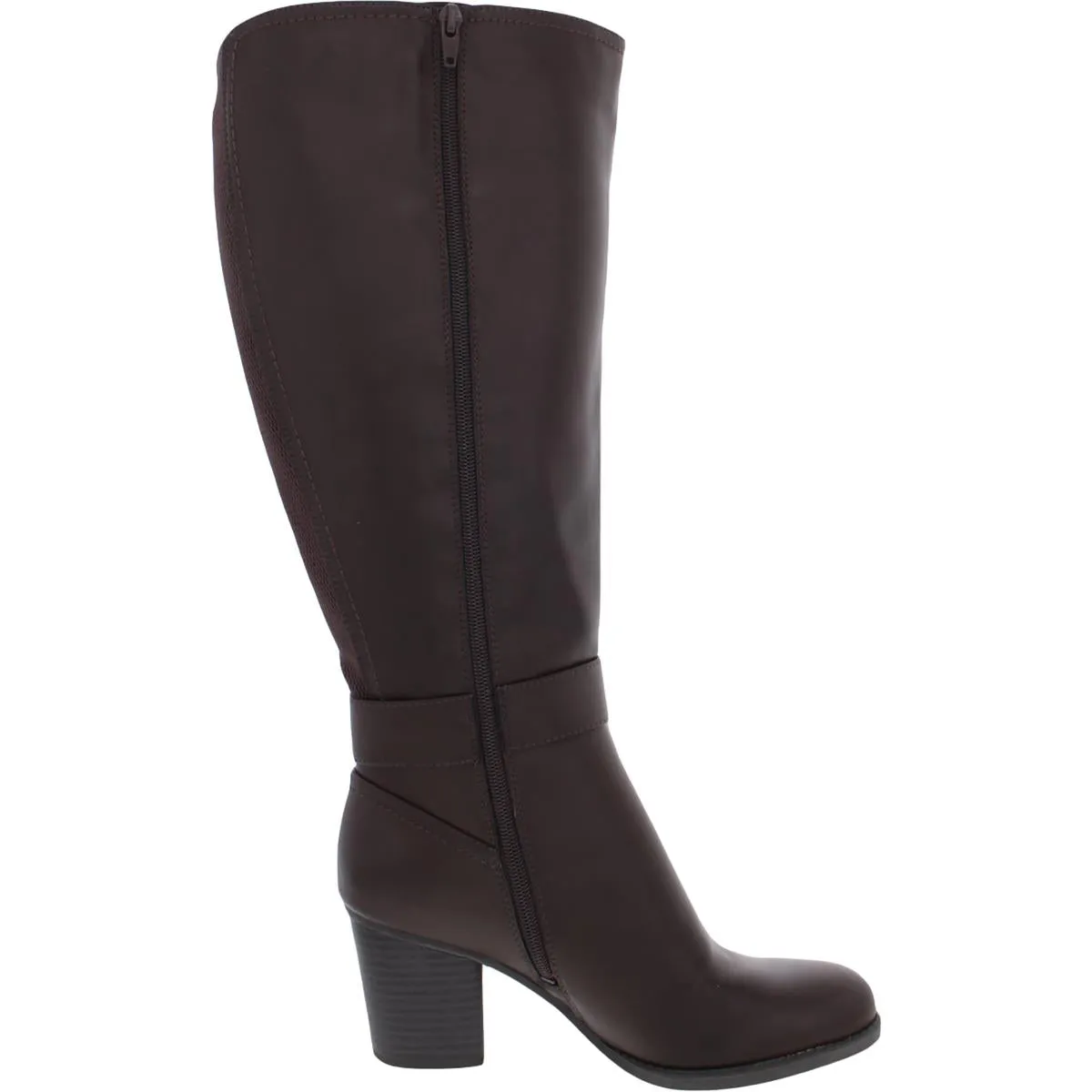 Twinkle Womens Faux Leather Wide Calf Knee-High Boots