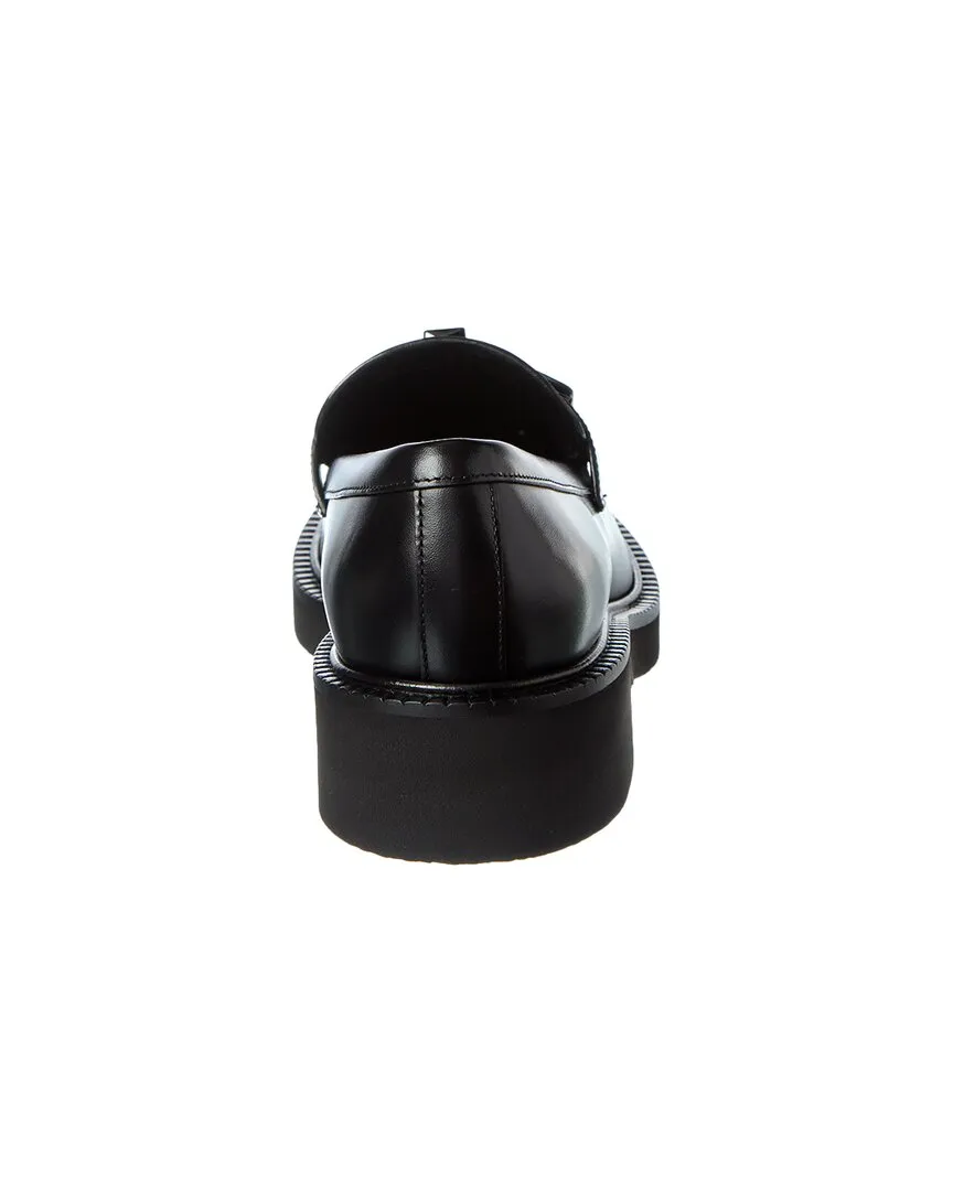 Valentino Logo Leather Loafer