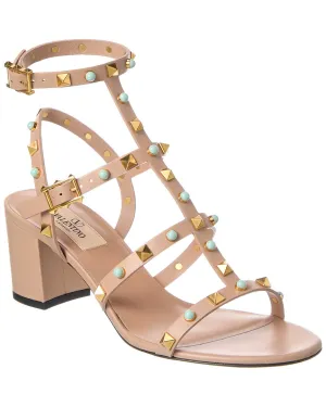 Valentino Rockstud Caged 55 Leather Sandal