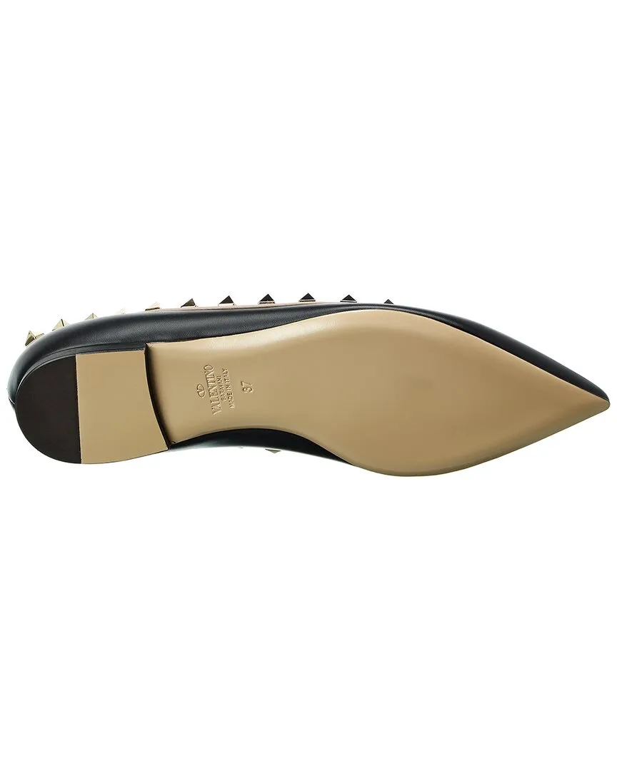 Valentino Rockstud Leather Flat