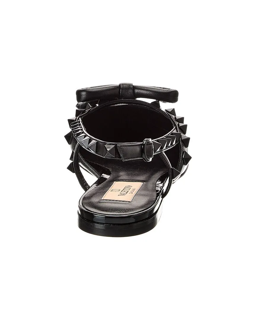 Valentino Rockstud Patent Slingback Flat
