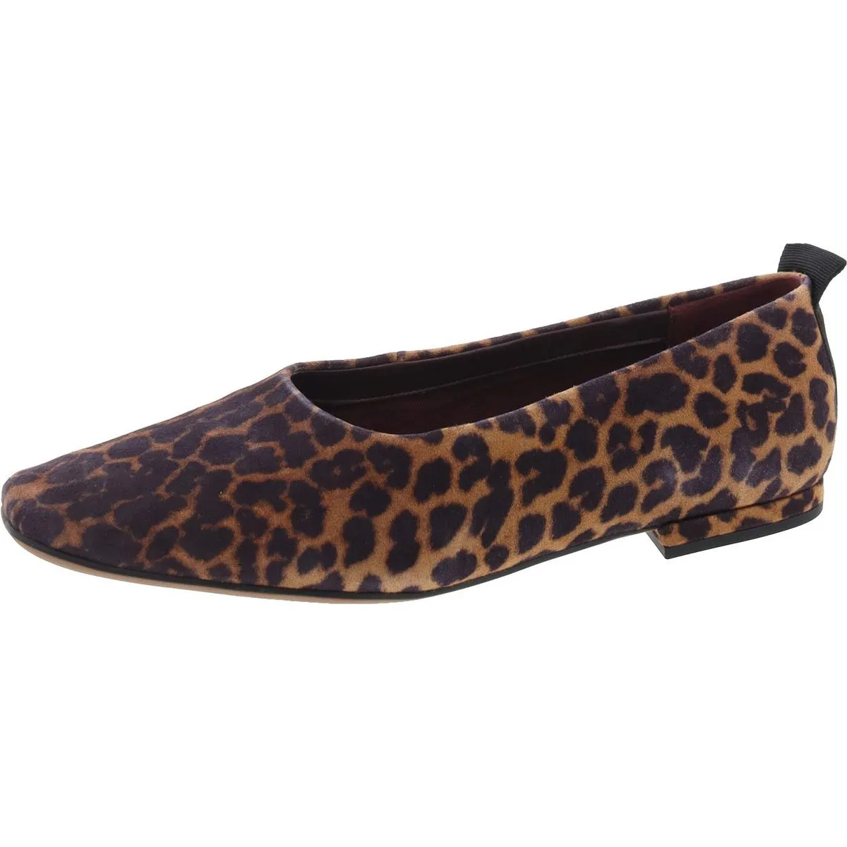 Vana Womens Leather Slip On Ballet Flats