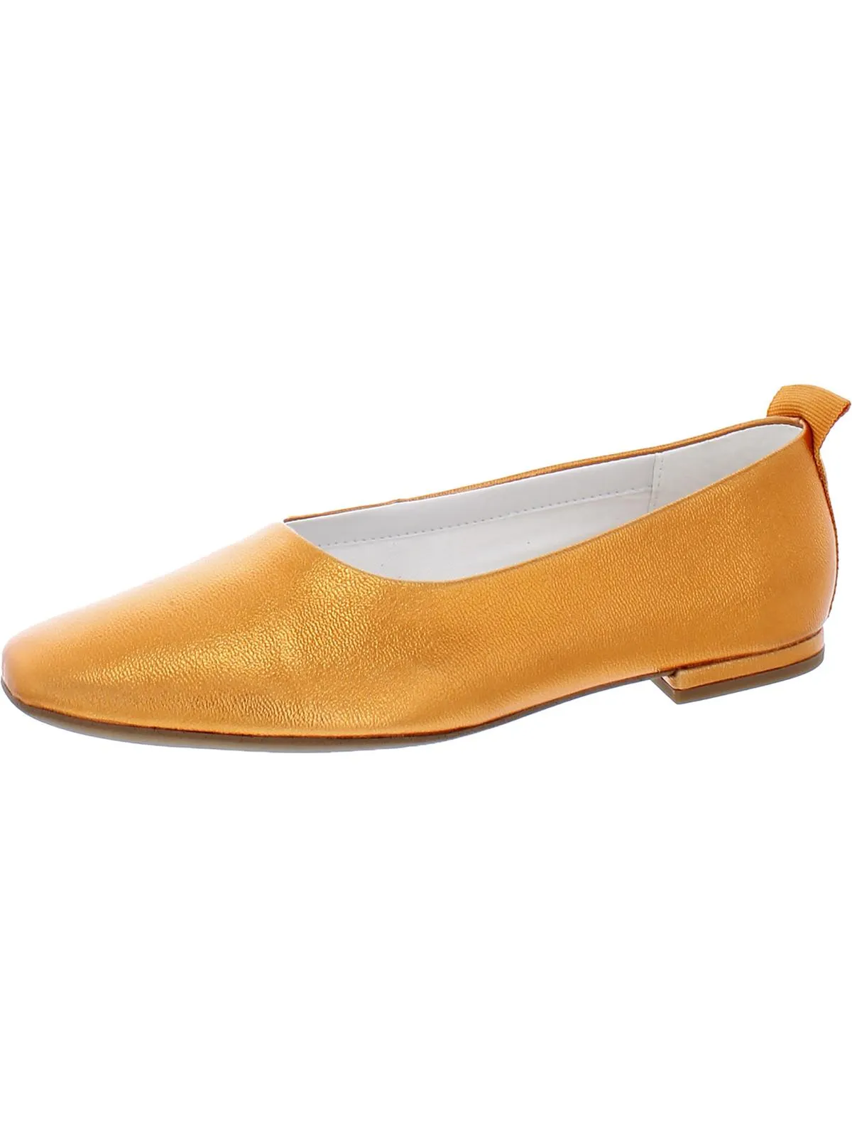 Vana Womens Leather Slip On Ballet Flats