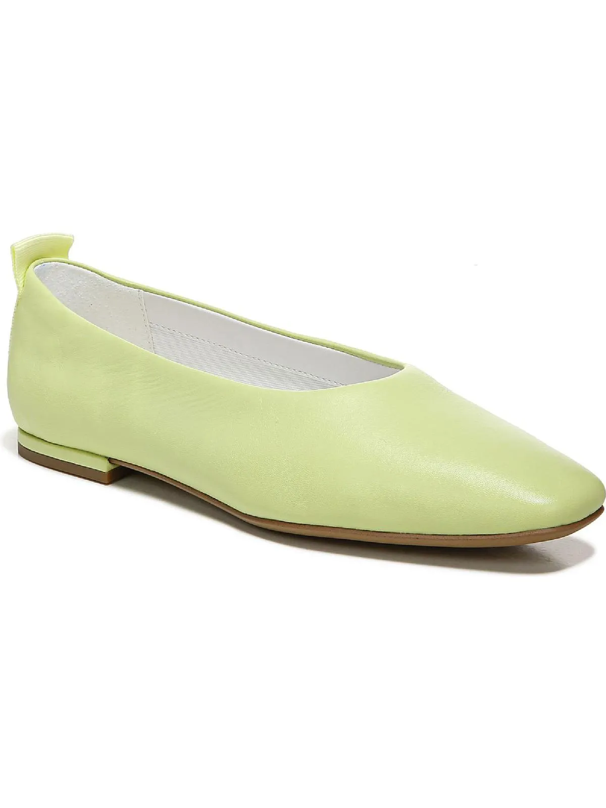Vana Womens Leather Slip On Ballet Flats