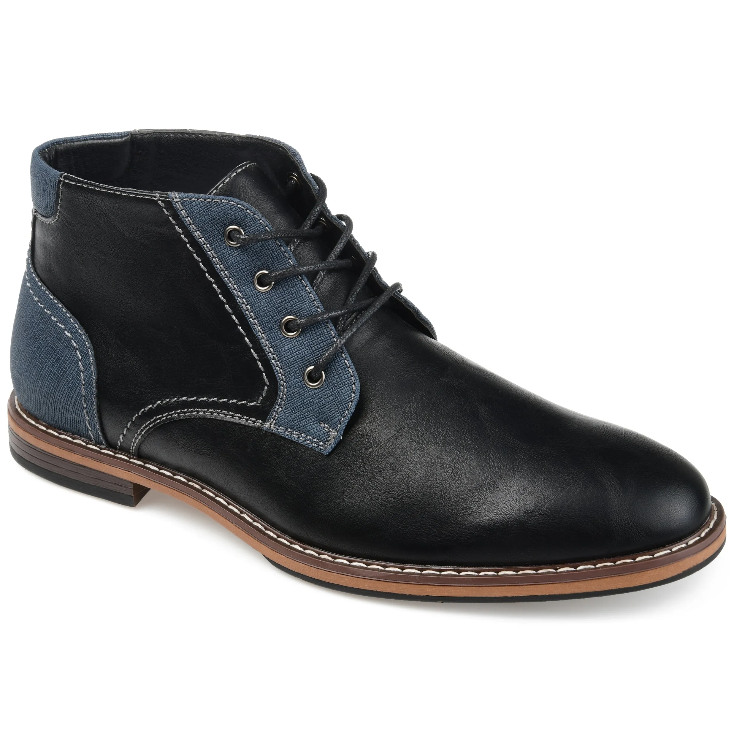 Vance Co. Franco Wide Width Plain Toe Chukka Boot