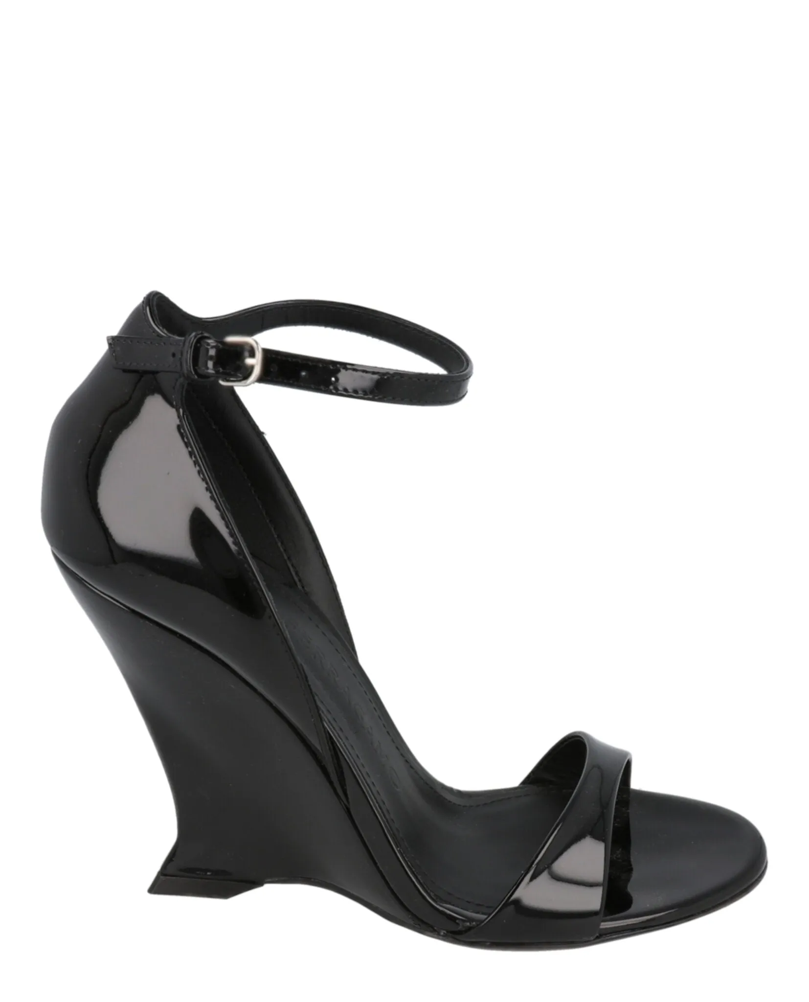 Vidette Patent Leather Wedge Sandals