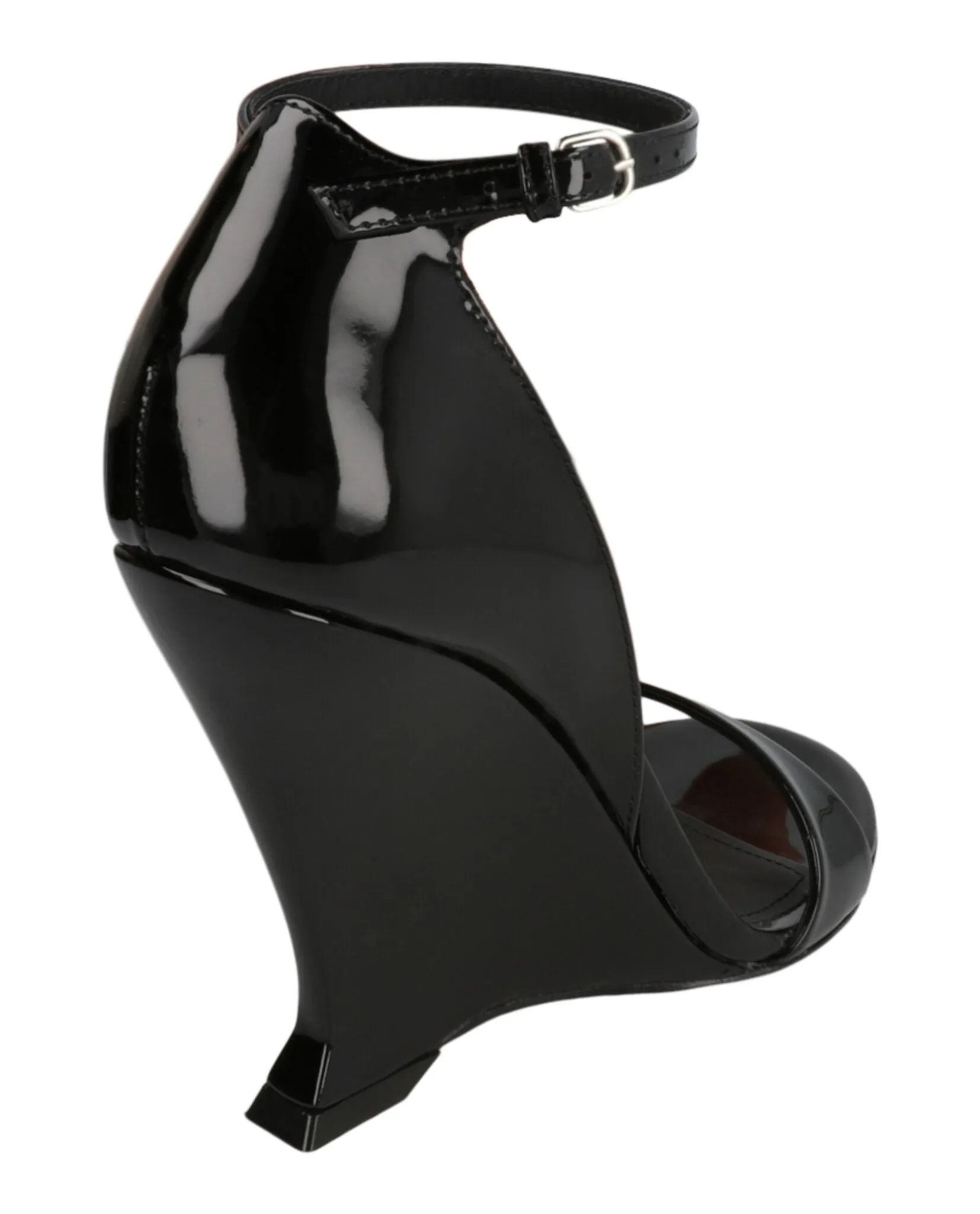 Vidette Patent Leather Wedge Sandals