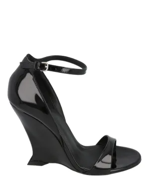 Vidette Patent Leather Wedge Sandals