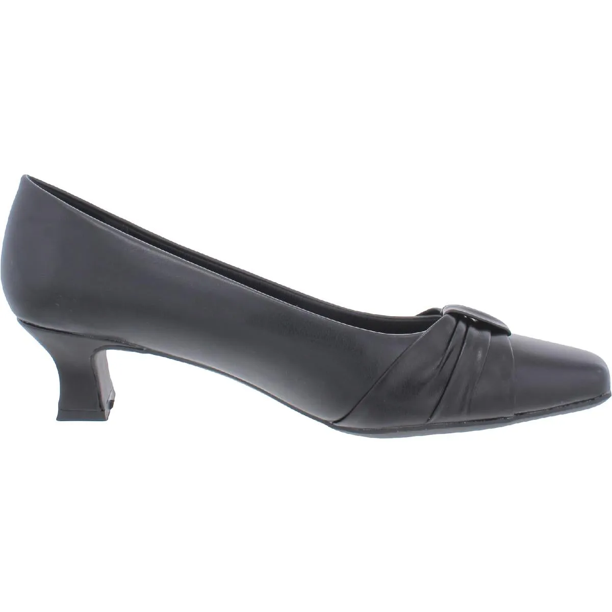 Waive Womens Faux Leather Gathered Flats