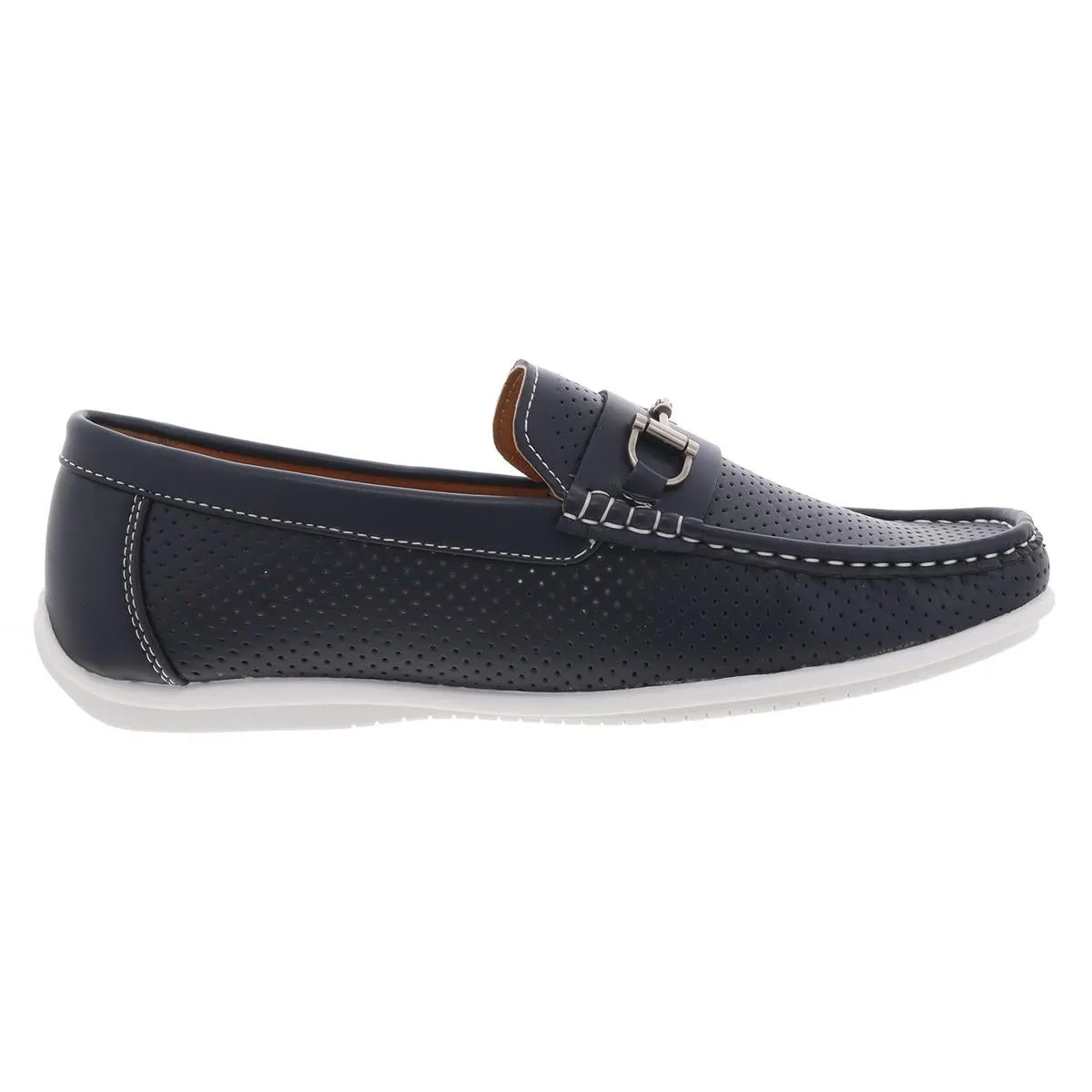 walk Mens Buckle Synthetic Loafers
