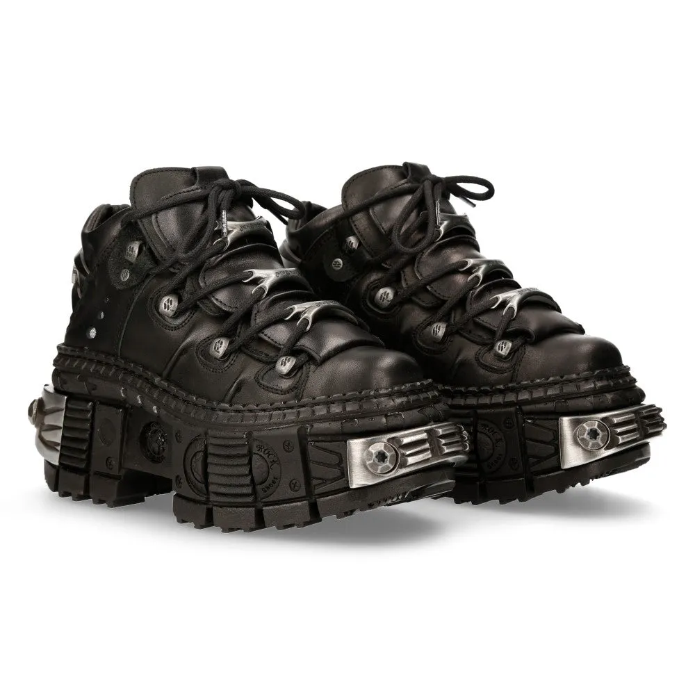 WALL106-S10 Boots Leather Platform Gothic