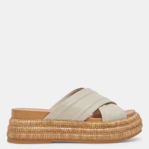 Weslee Sandals Ivory Leather