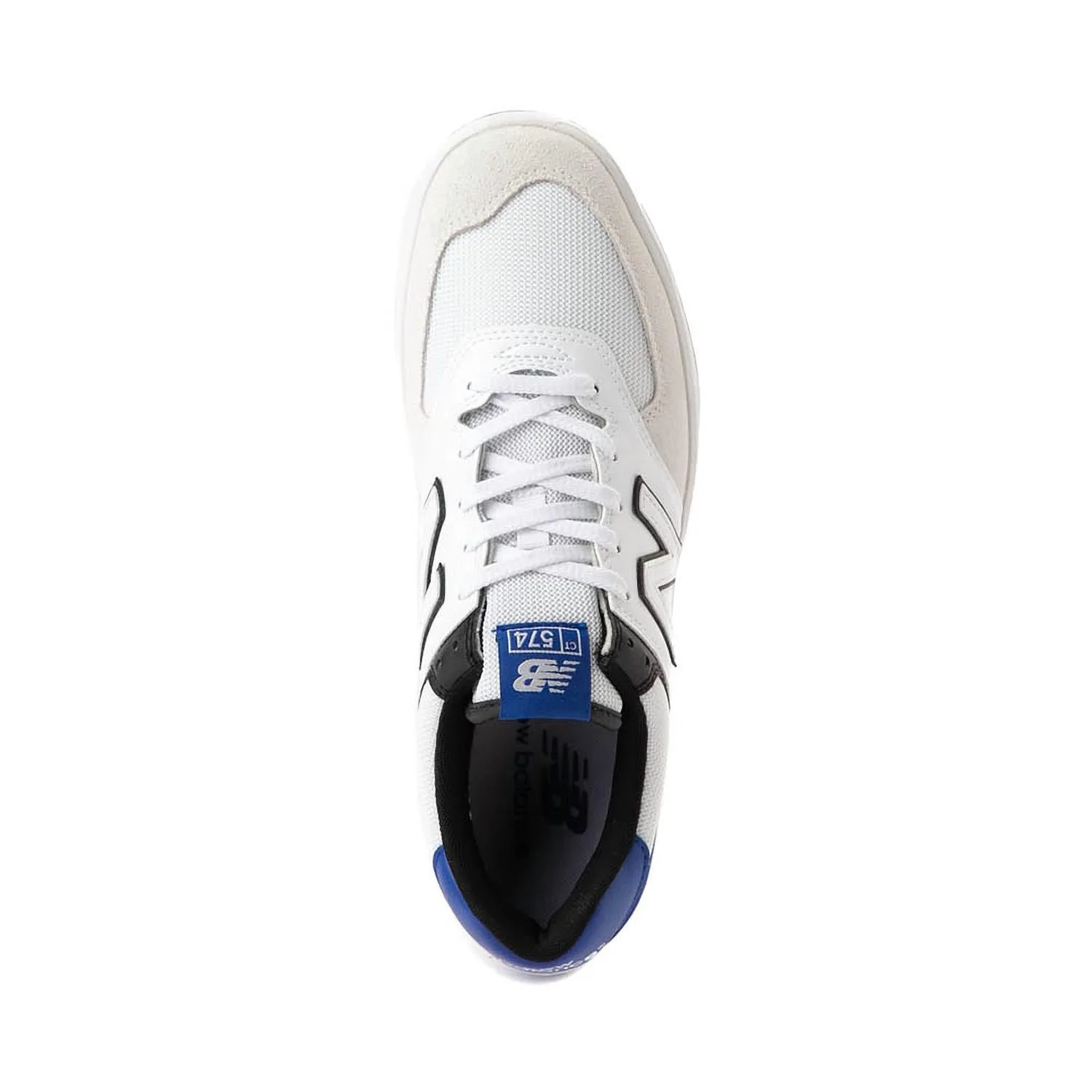 Women 574 Court Athletic Shoe In White/blue