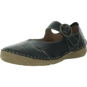 Womens Adjustable Leather Mary Janes
