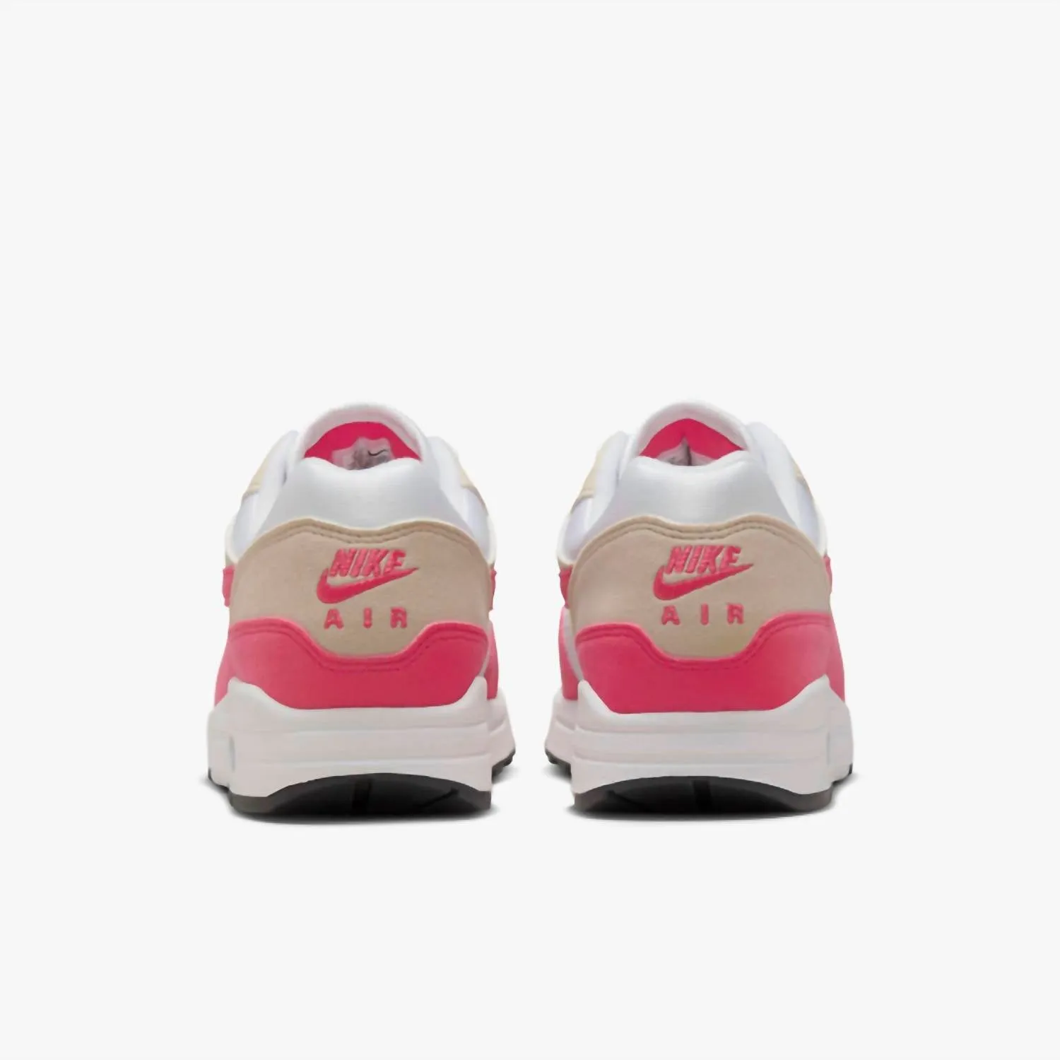 Women's Air Max 1 Sneaker In White/light Orewood Brown/black/aster Pink