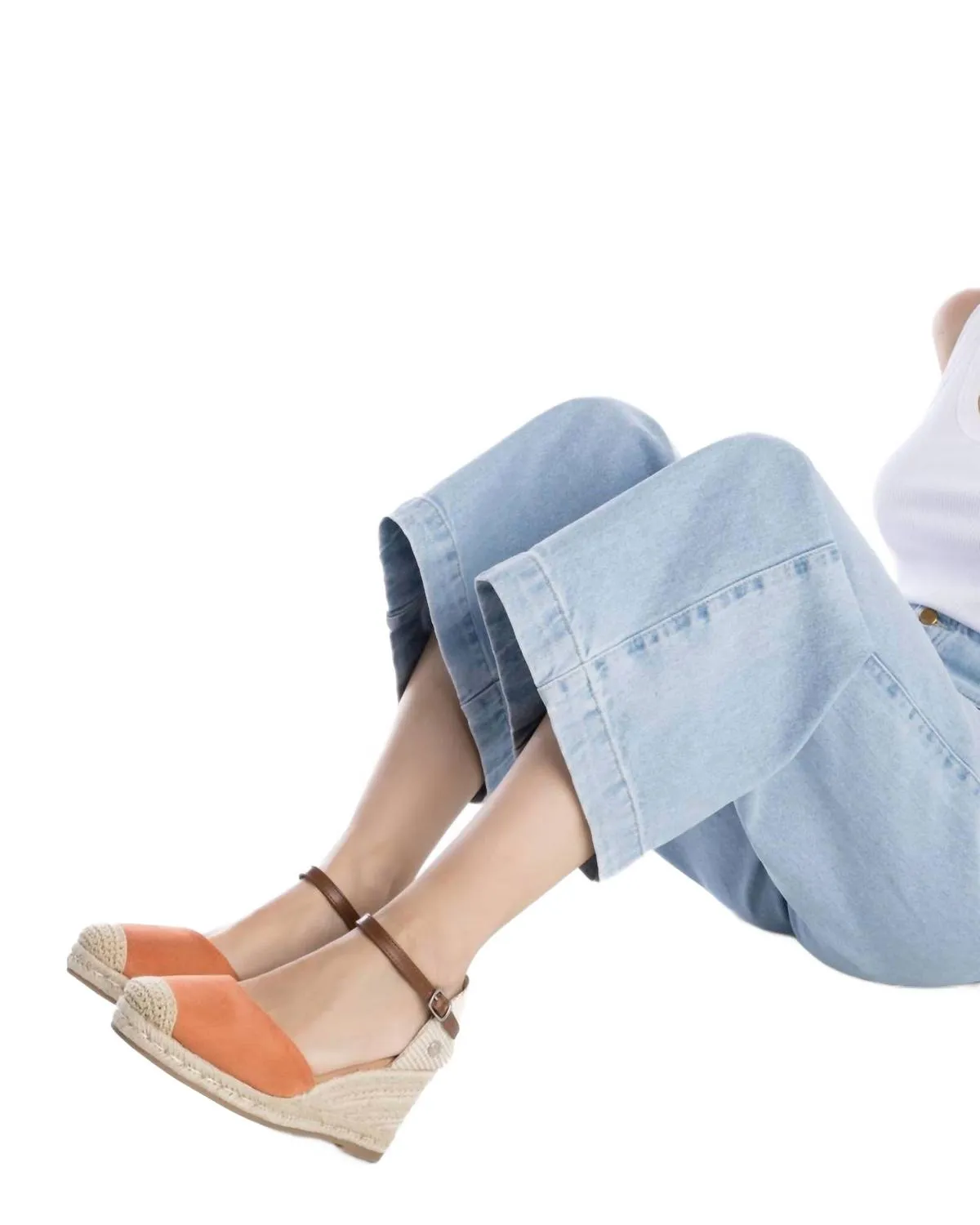 Women's Ankle Strap Sandals In Coral