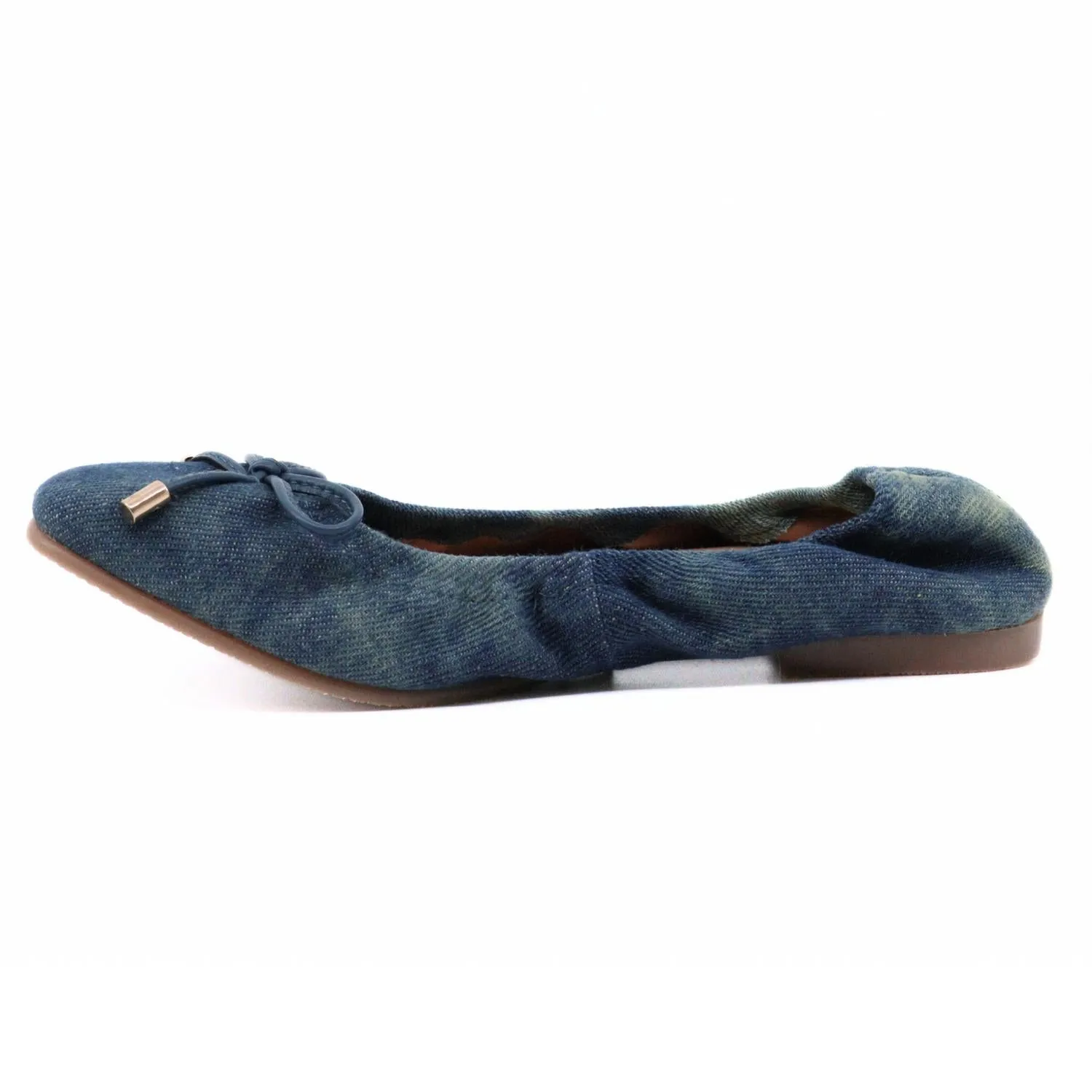 Women's Ballet Flats In Denim
