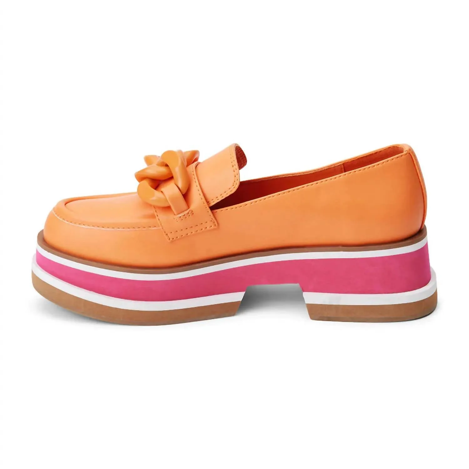 Women's Beach Madison Loafers In Orange Sorbet