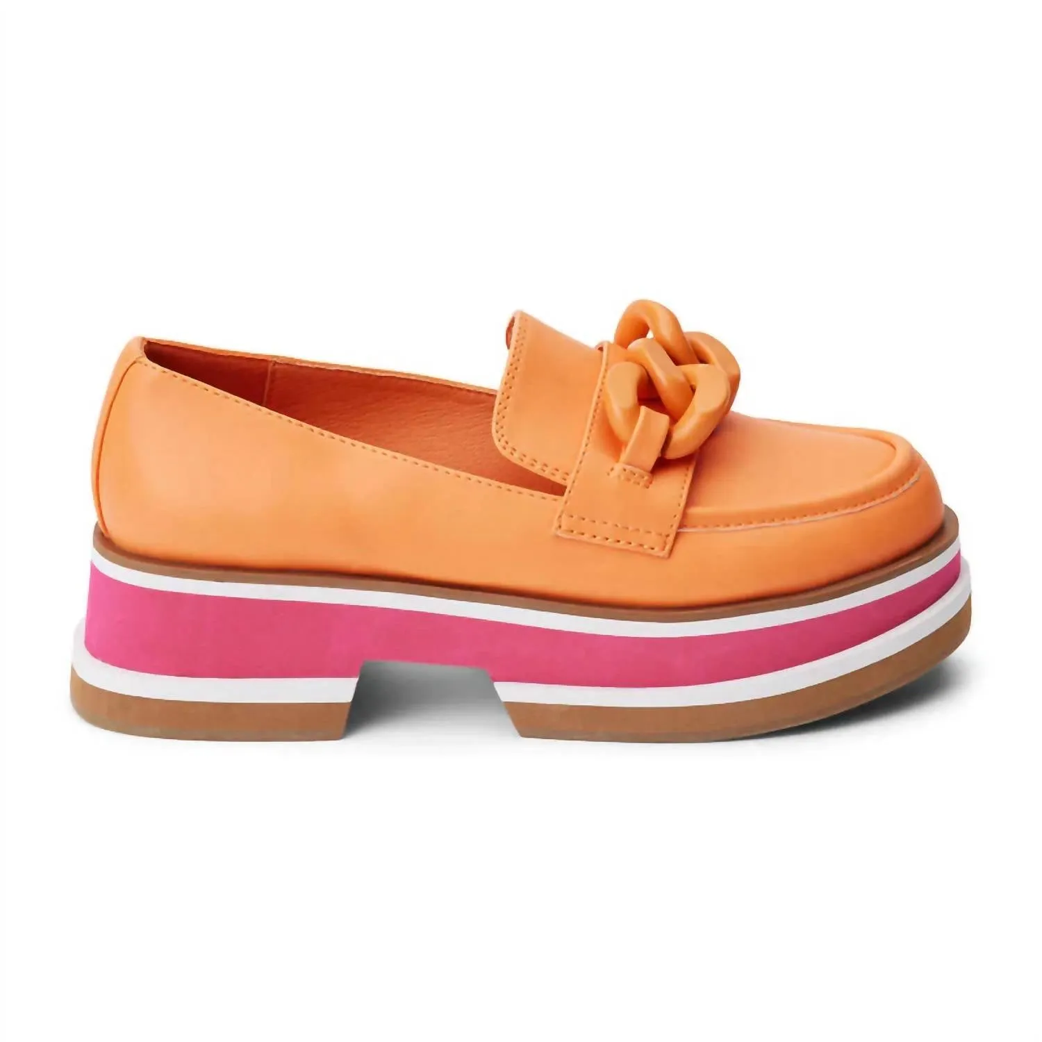 Women's Beach Madison Loafers In Orange Sorbet