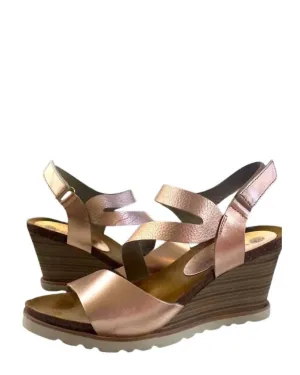 Women's Delaney Wedge Sandals In Rose Gold