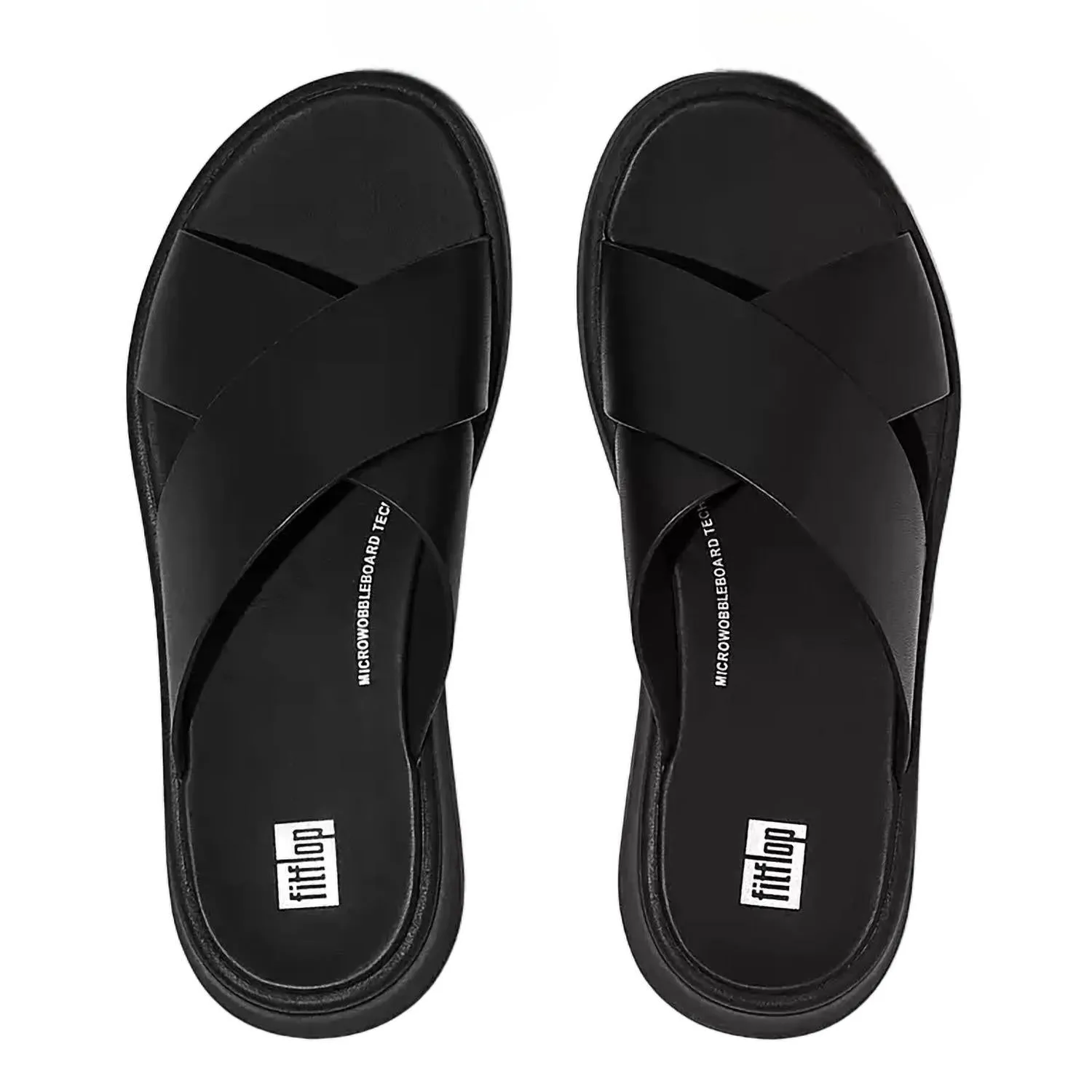 Women's F-Mode Cross Slides In All Black