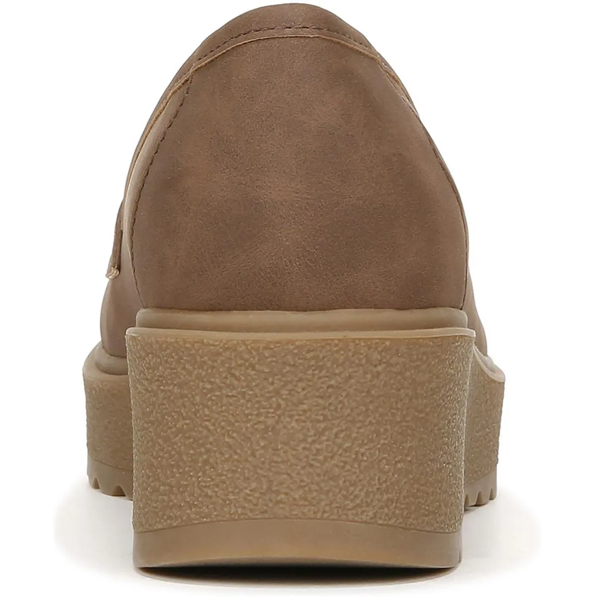 Womens Faux Leather Slip-On Loafers