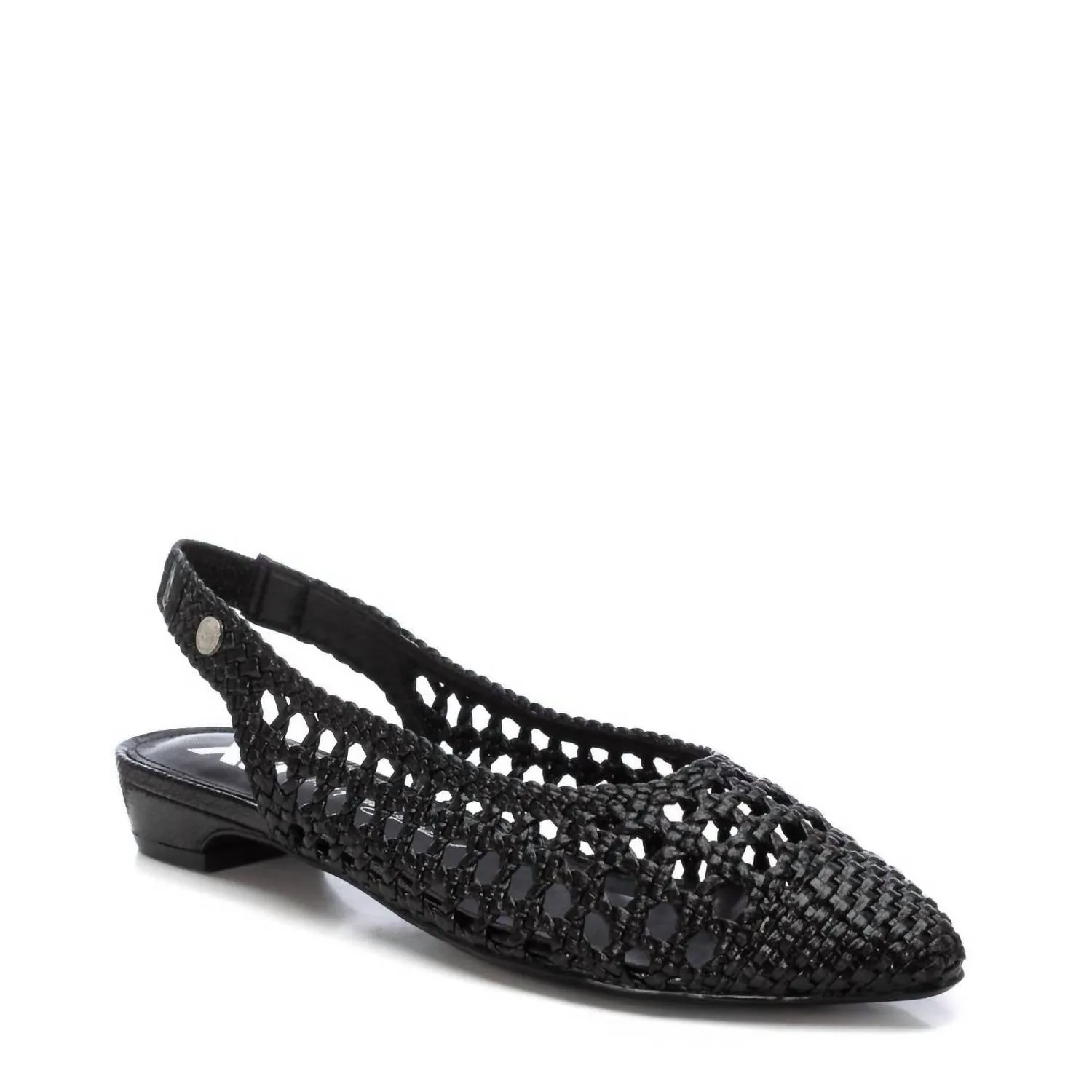 Women's Flat Ballerina Shoes In Black