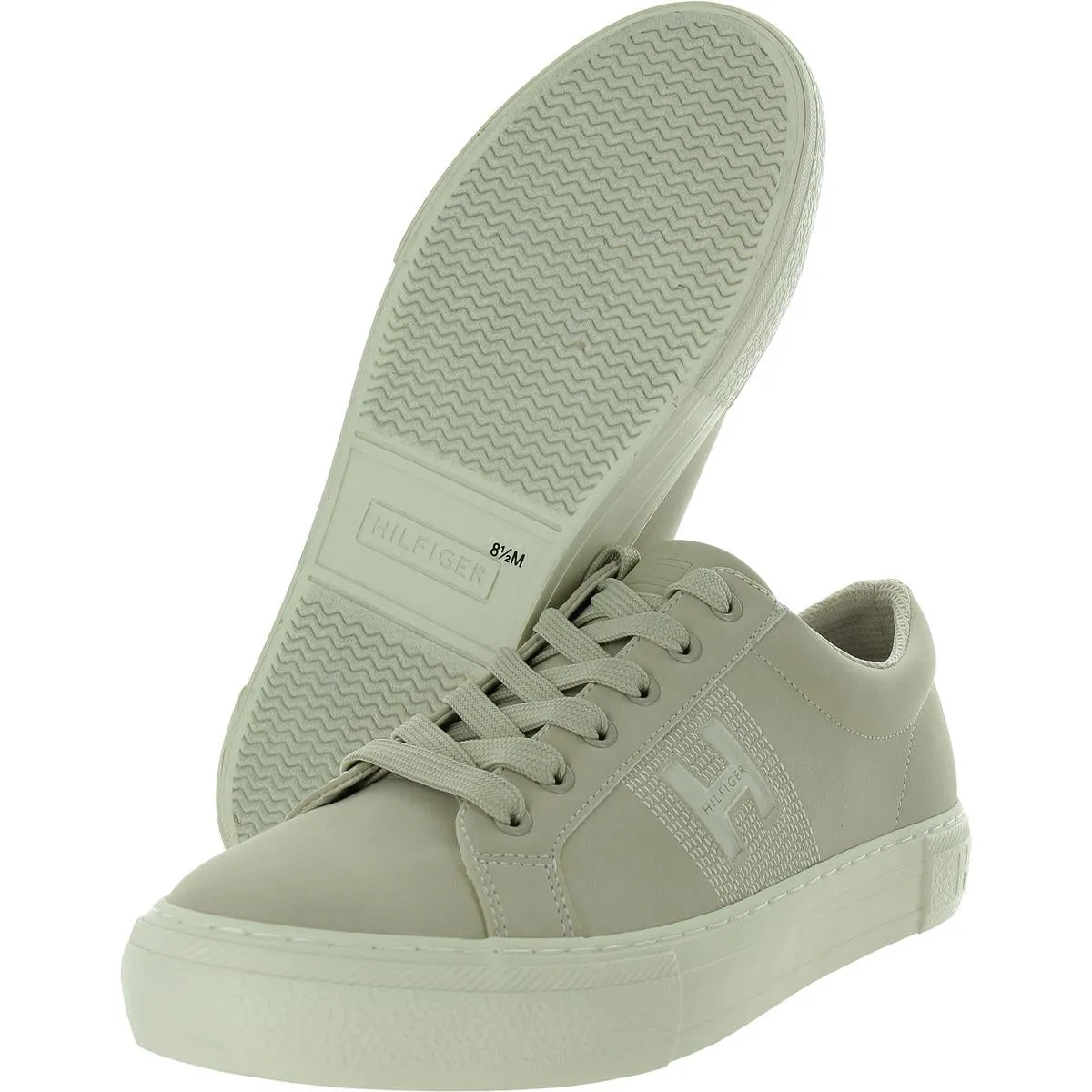 Womens Lace-Up Faux Leather Casual And Fashion Sneakers
