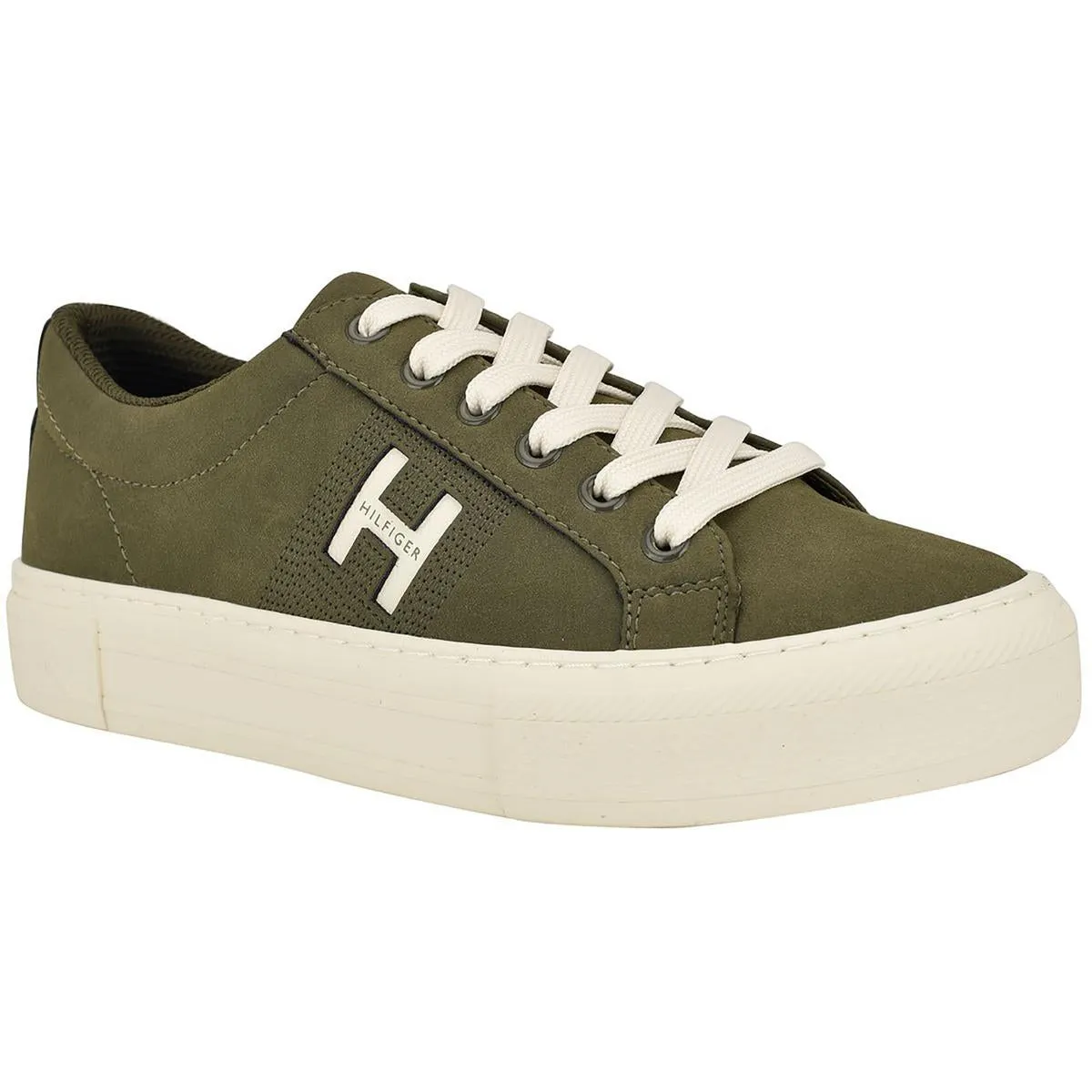 Womens Lace-Up Faux Leather Casual And Fashion Sneakers