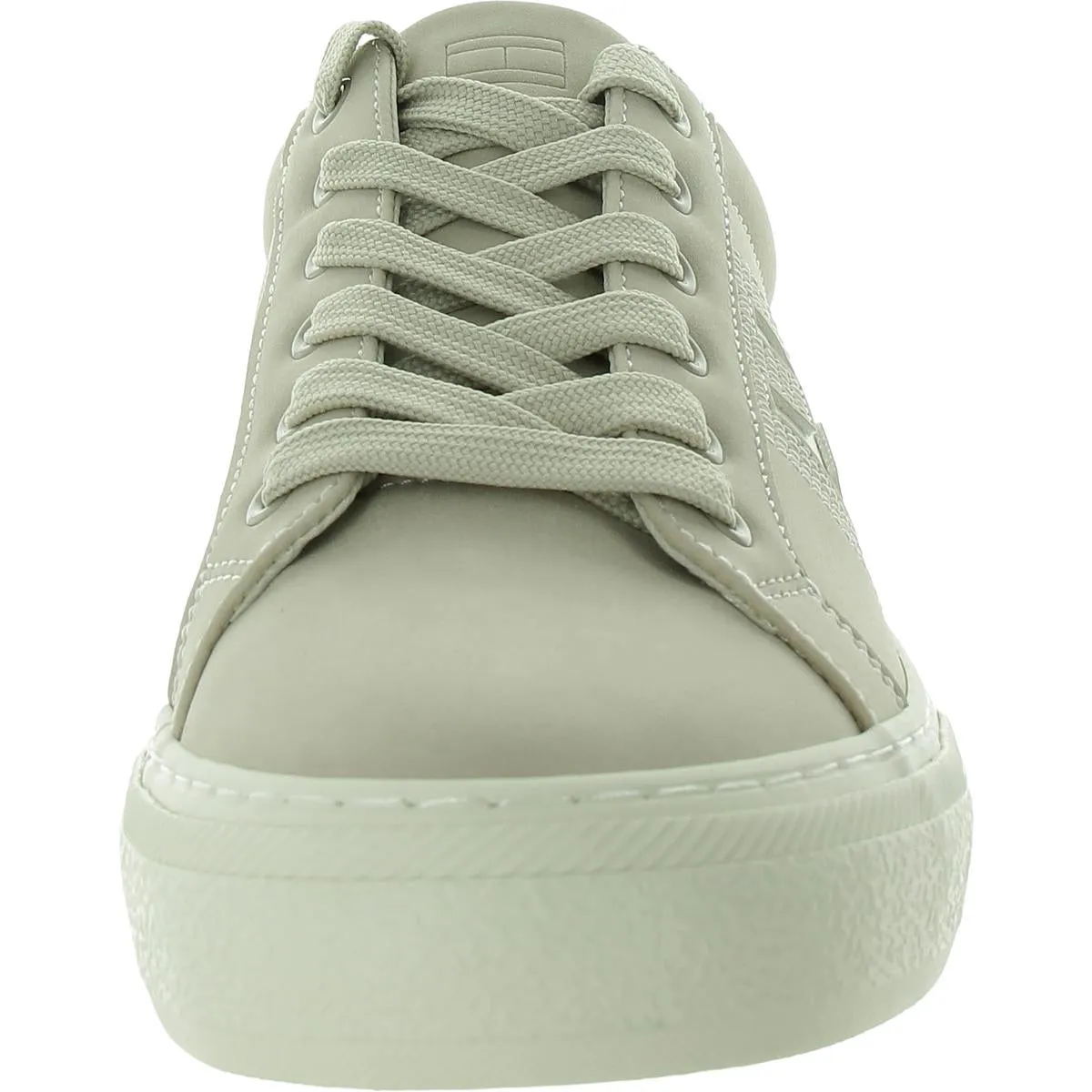 Womens Lace-Up Faux Leather Casual And Fashion Sneakers