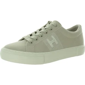 Womens Lace-Up Faux Leather Casual And Fashion Sneakers