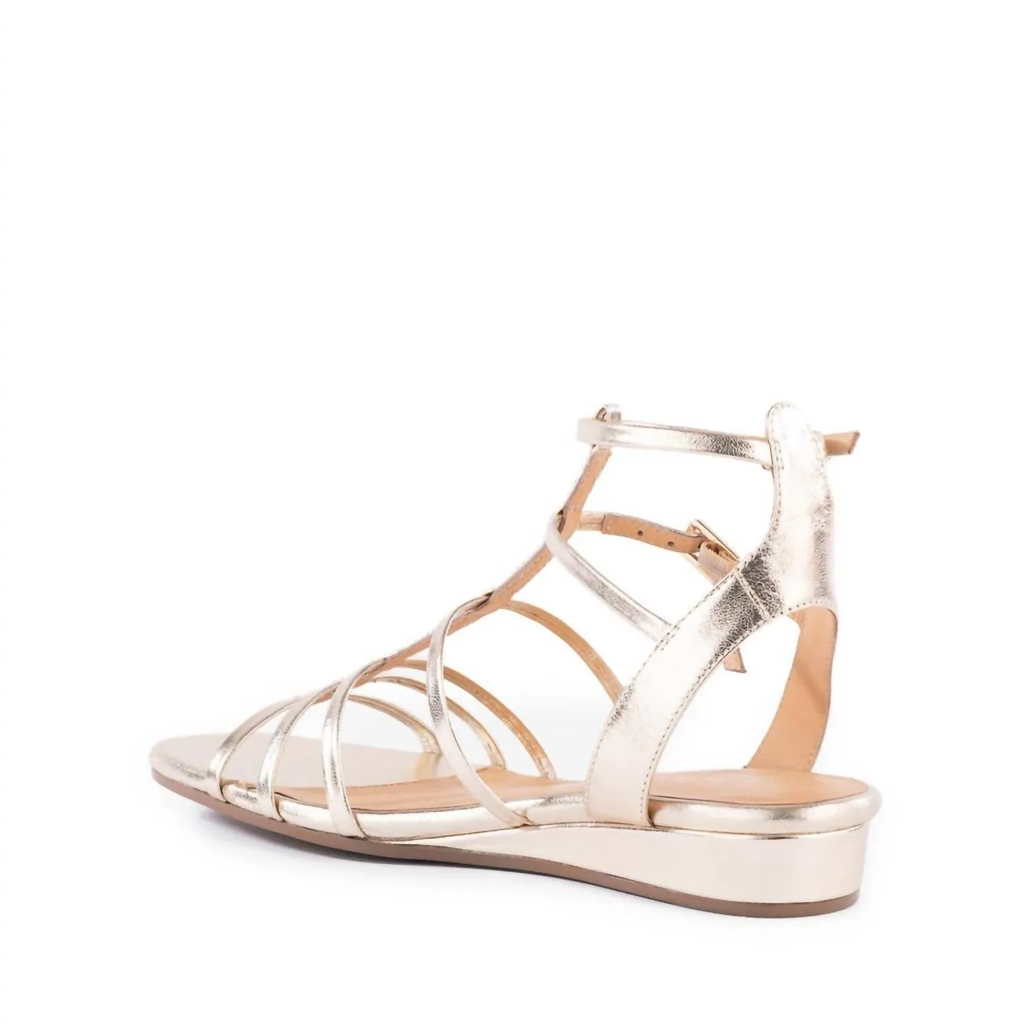 Women's Luxurious Sandals In Light Gold