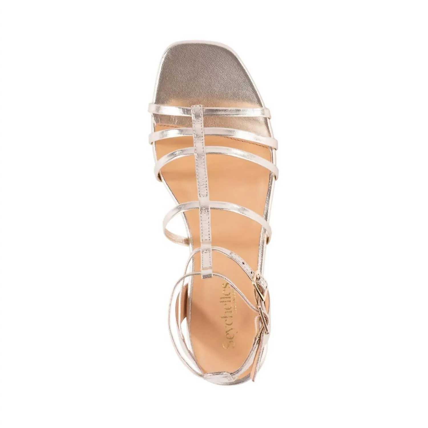 Women's Luxurious Sandals In Light Gold