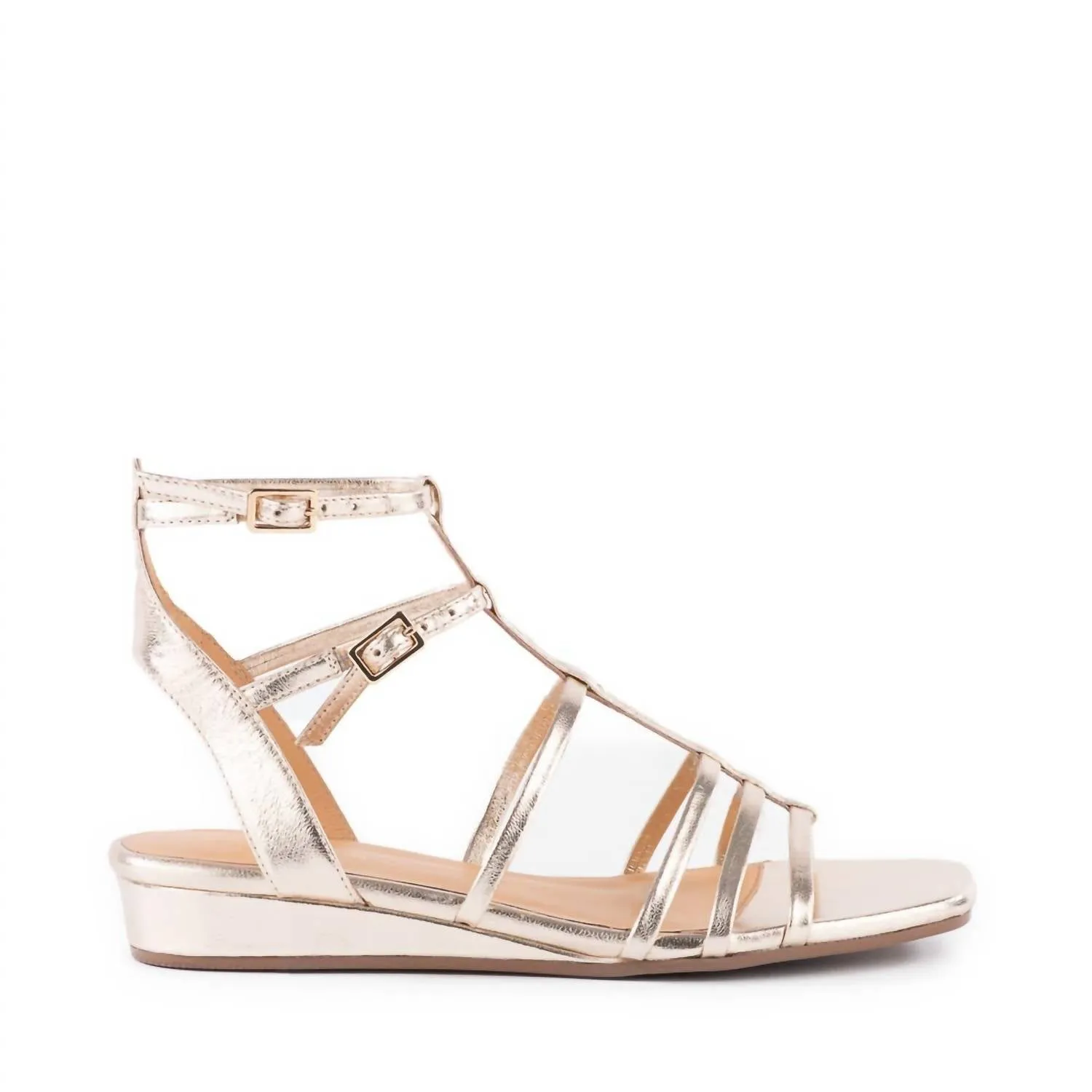Women's Luxurious Sandals In Light Gold