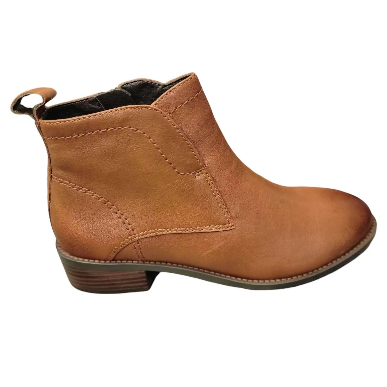 Women's Nico Leather Ankle Boots In Cuoio (Brown)