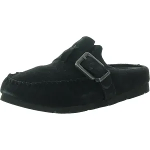 Womens Padded Insole Suede Loafers