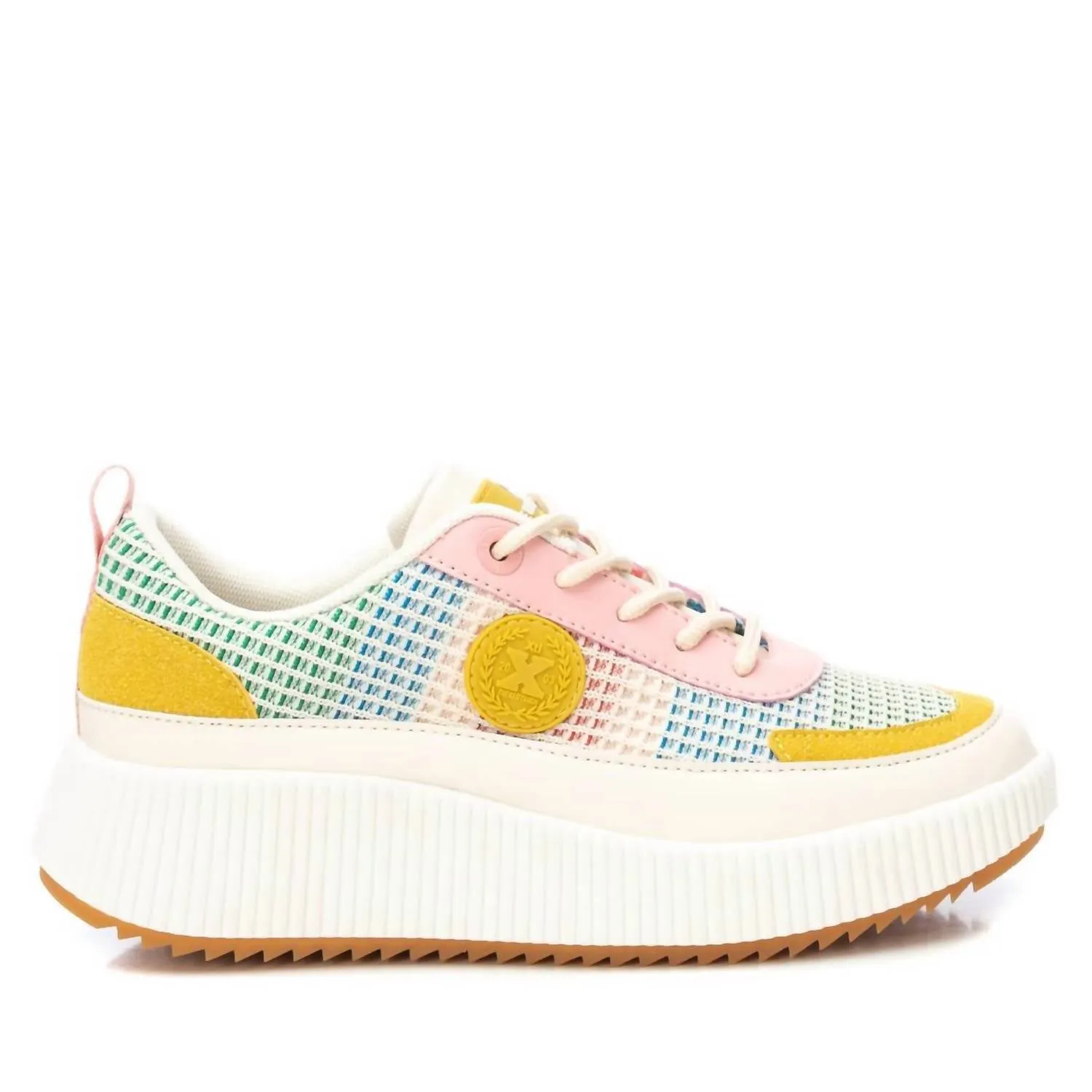 Women's Platform Sneakers In Orange