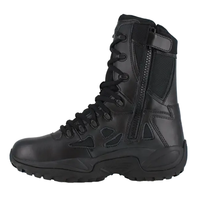 Women's Rapid Response Rb 8 Inch Soft-Toe Military Work Boot Black