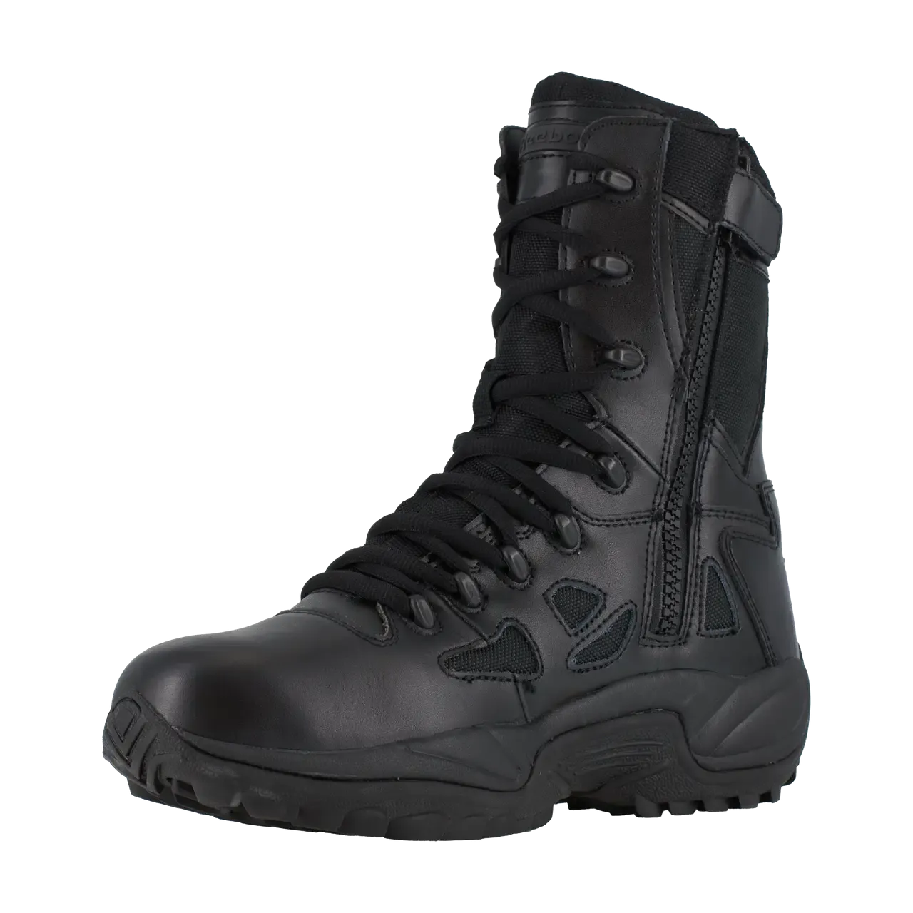 Women's Rapid Response Rb 8 Inch Soft-Toe Military Work Boot Black