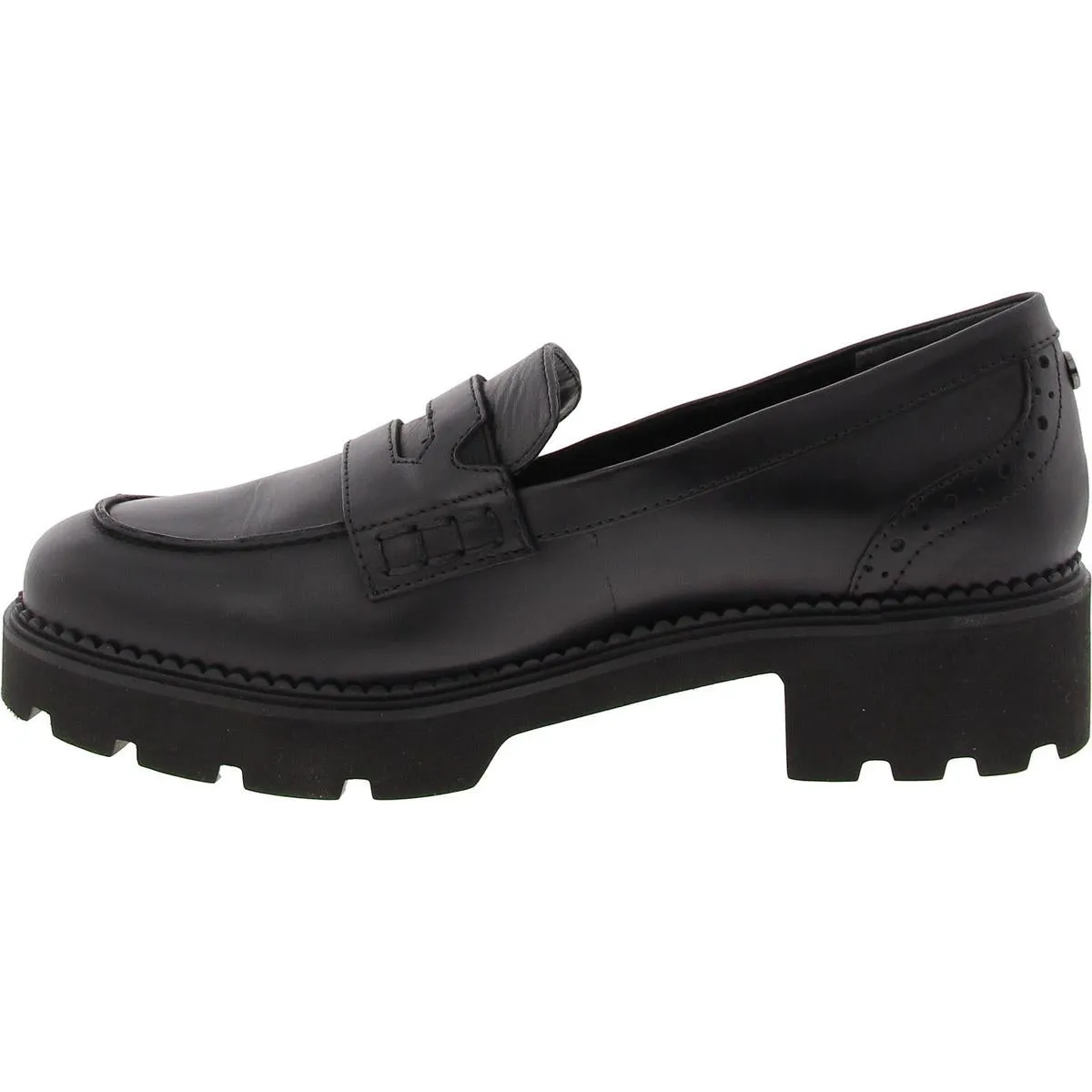 Womens Solid Leather Loafers