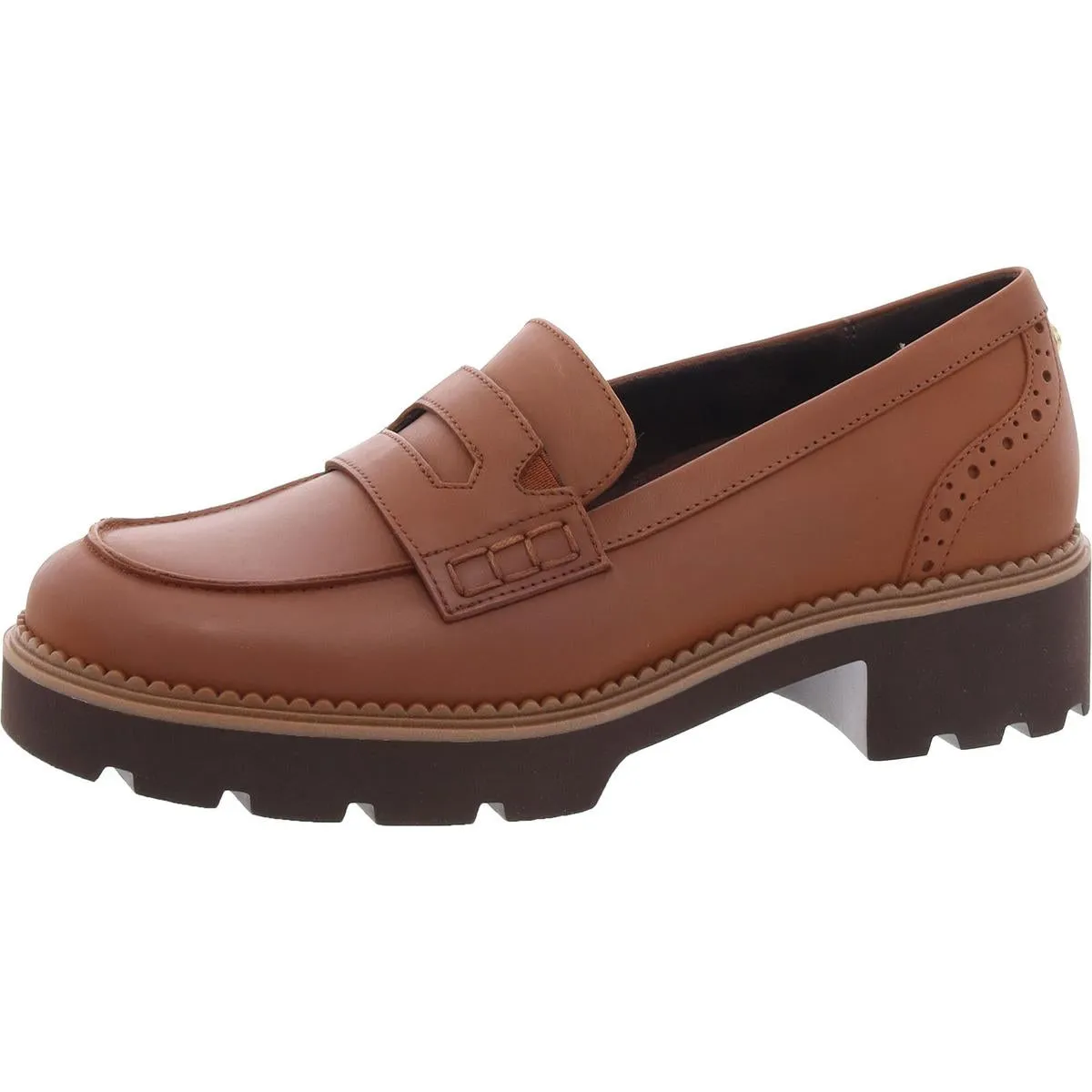 Womens Solid Leather Loafers