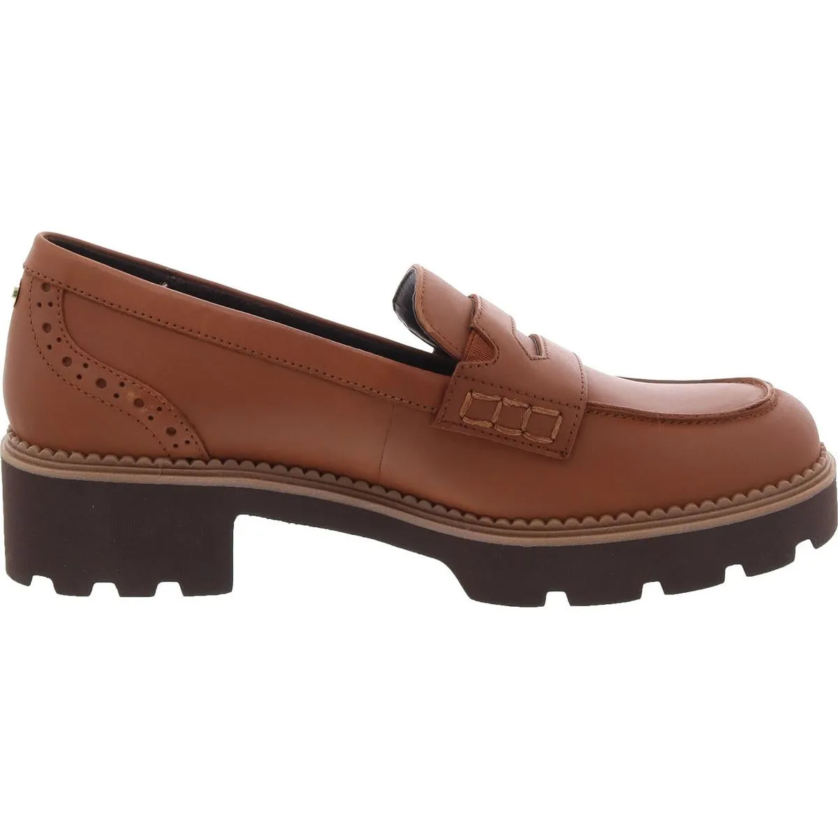 Womens Solid Leather Loafers