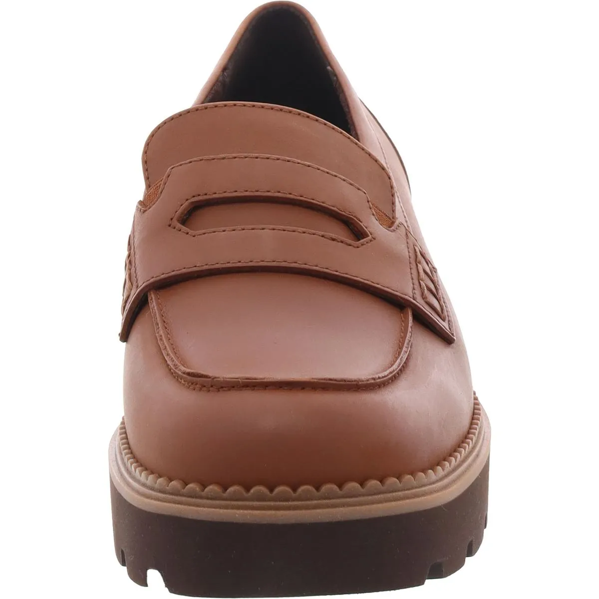 Womens Solid Leather Loafers