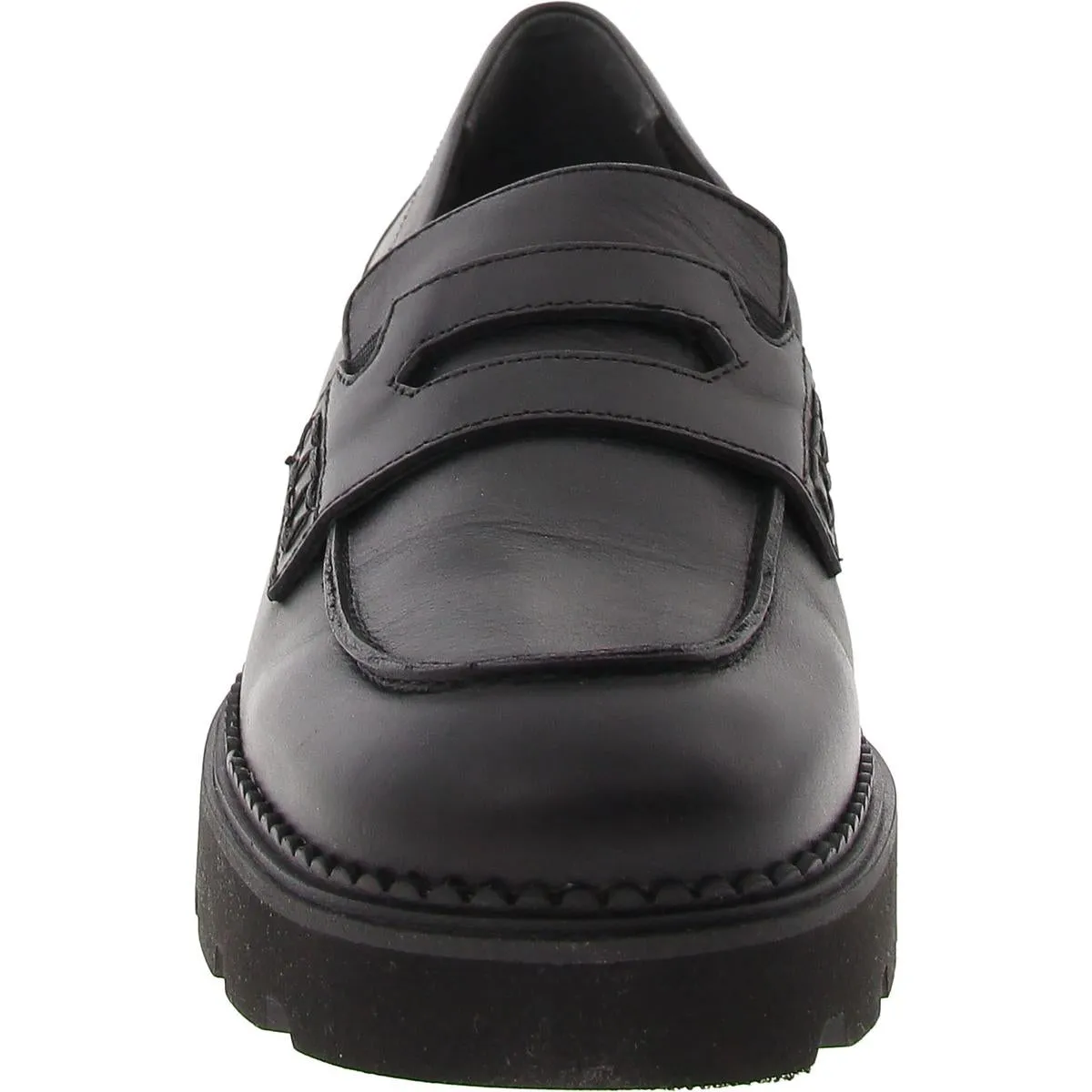 Womens Solid Leather Loafers