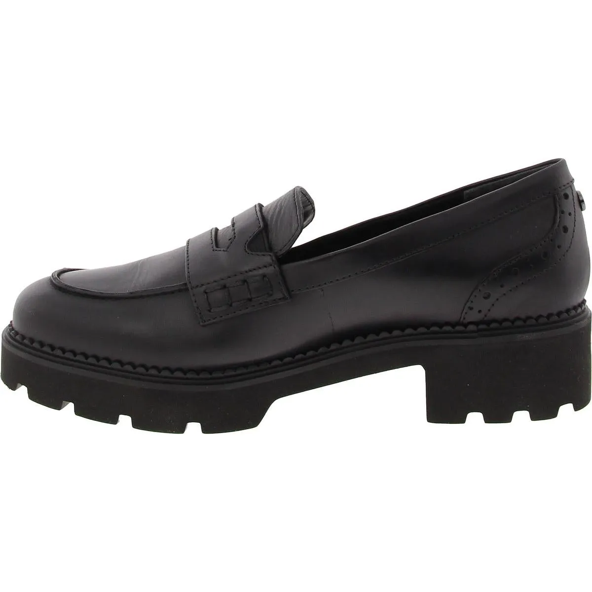 Womens Solid Leather Loafers