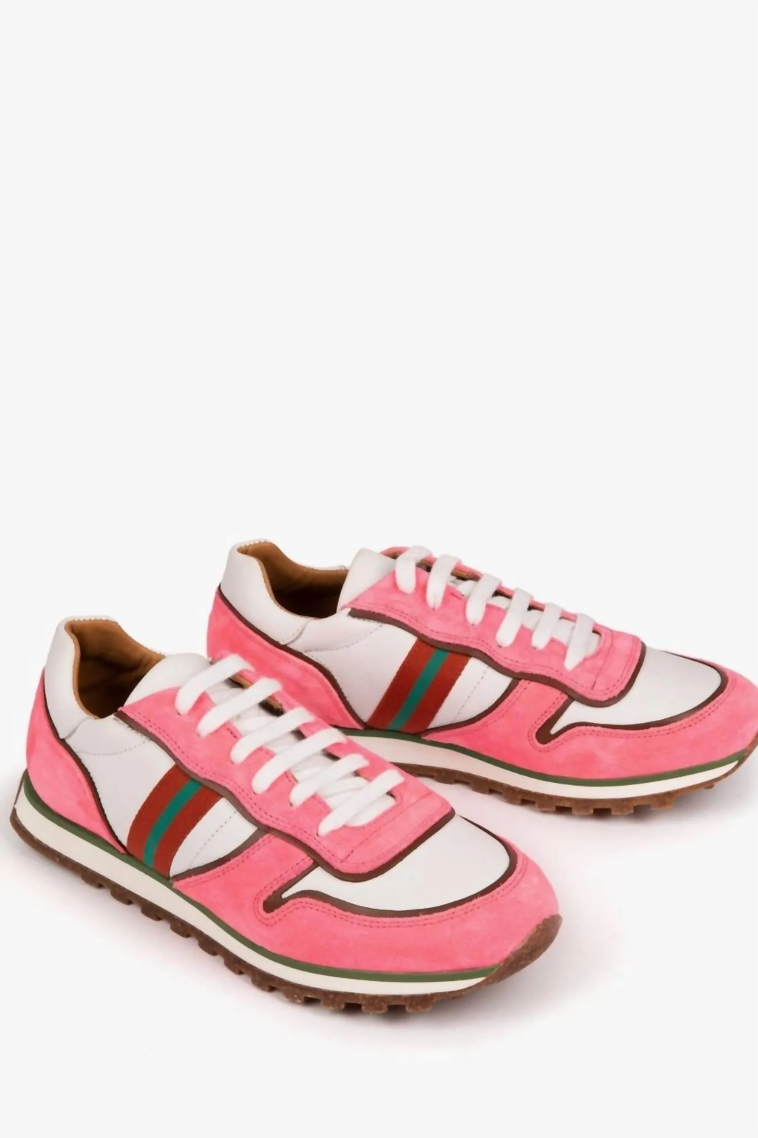 Women's Studio Leather Sneakers In Pink