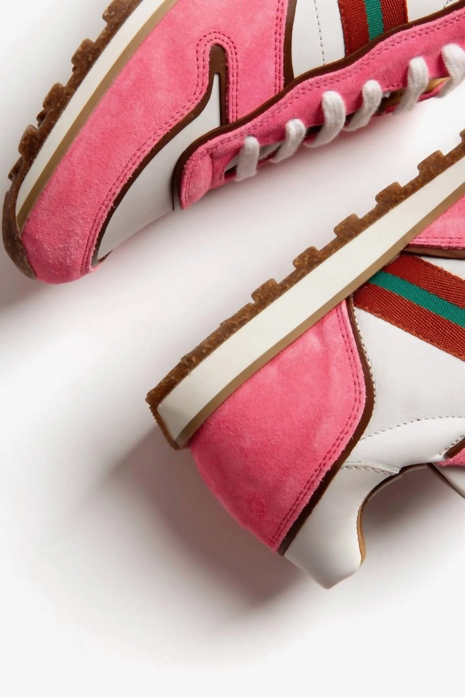 Women's Studio Leather Sneakers In Pink
