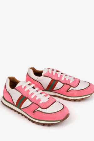 Women's Studio Leather Sneakers In Pink